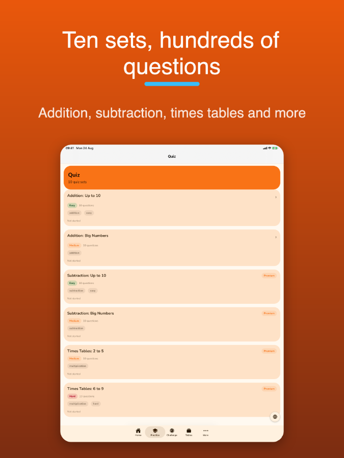 Math Buddy: Progress